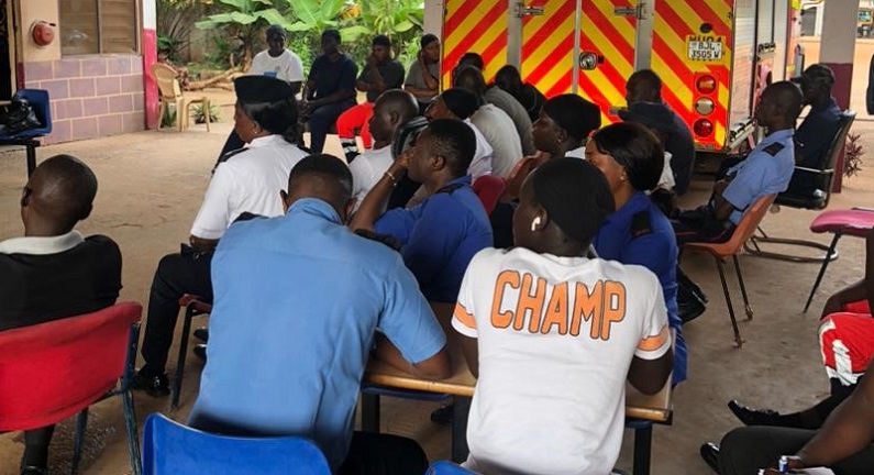 TB Awareness at Kotu  Fire Station