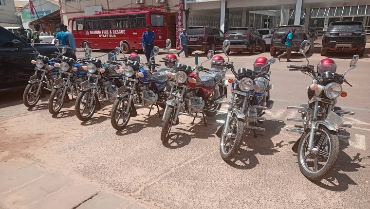 GPFCCU donated seven motor bikes to the sister services