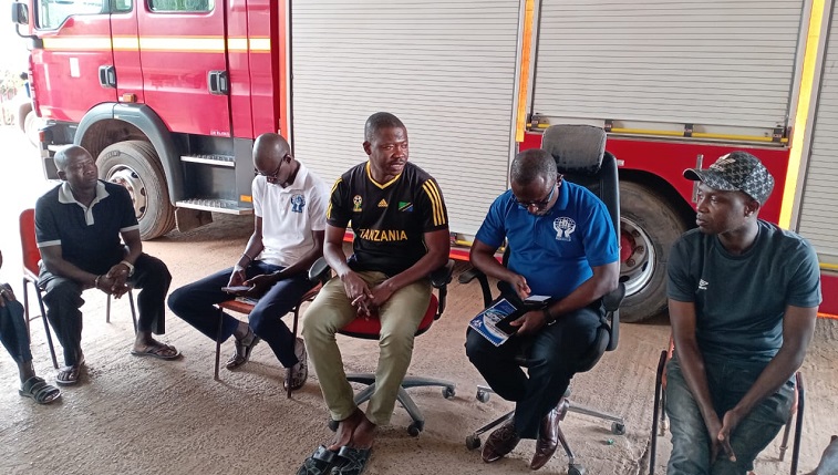 Gambia Police Credit Union on Tour Visited Kotu Fire and Rescue Station